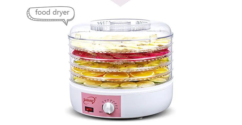250W POWER 5 LAYERS FOOD DRYER  Dry Machine Fruits and Vegetables Dehydration Drying Machine Pet Food