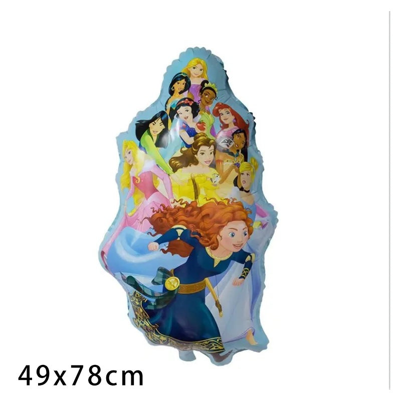 Disney's new "Frozen" standing posture Princess Elsa Anna Snow Magic Mirror birthday party decoration aluminum film balloons