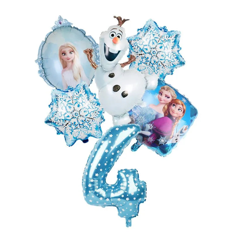 Disney Frozen Elsa Anna Aluminum Balloons Decoration Baby Shower Kids Girl Birthday Party Olaf Princess Foil Balloon Home Decor