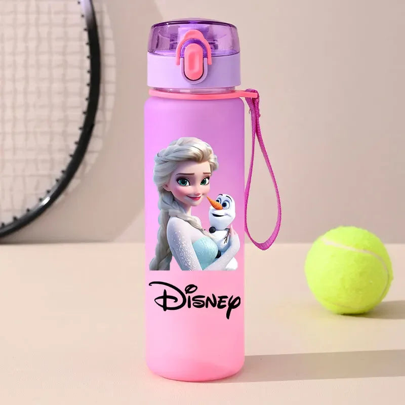 560ml Gradient Cup Little Mermaid Pink Series & 460ml Plastic Cup Bouncing Children's Cup Ariel Portable Bottle  Gifts