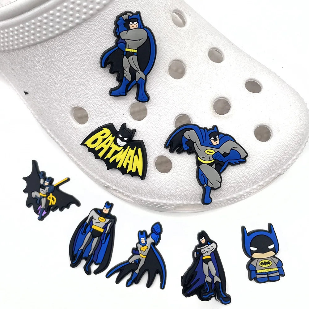 Hot Toys Batman Joker superhero Series PVC shoe Clogs Decorate DIY Shoe Charms Accessories Classic Clog Kids Gift Hot Sale