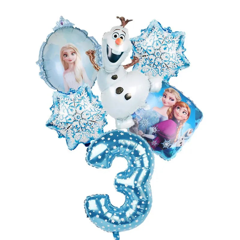 Disney Frozen Elsa Anna Aluminum Balloons Decoration Baby Shower Kids Girl Birthday Party Olaf Princess Foil Balloon Home Decor