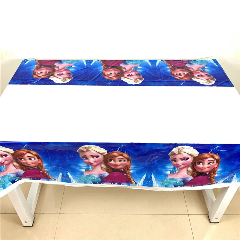 Disney Frozen Anna Elsa Princess Disposable Tablecloth Party Supplies Baby Shower Tablecover Girls Birthday Party Decorations