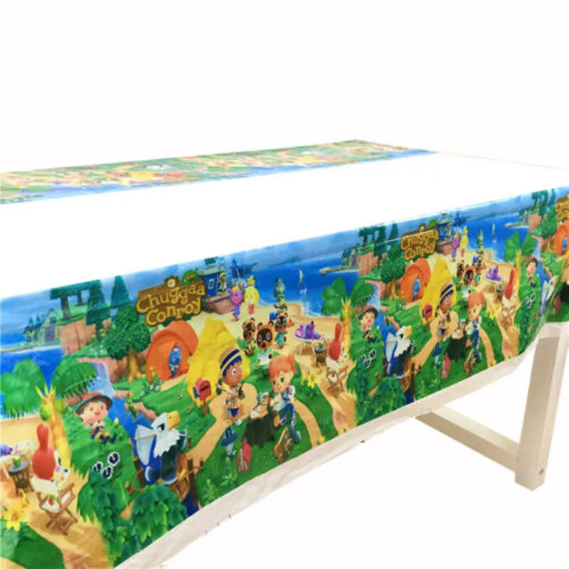 Disney ANIMAL CROSSING Theme Birthday Party Supplies Cup Plate Kids Boy Girl Birthday Party Decoration Disposable Tableware Set