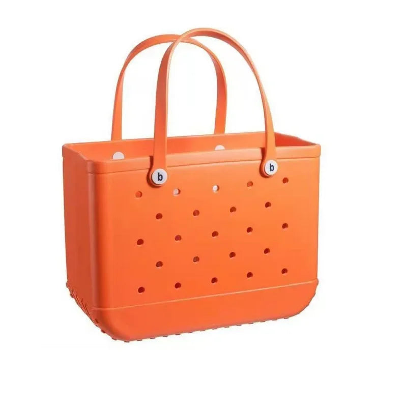 Beach Bag Spot Printed Basket Hole Big Bag Beach Storage Bag Women's Handbag 38x13x32cm Camping Picnic EVA Cave Package