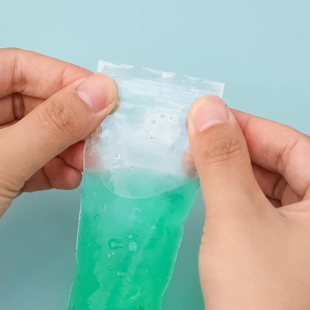 Summer Disposable Ice Popsicle Bags DIY Ice Cream Pops Large Freeze Sealed Bags Juice Yogurt Smoothie Mold Bag With Funnel Tools