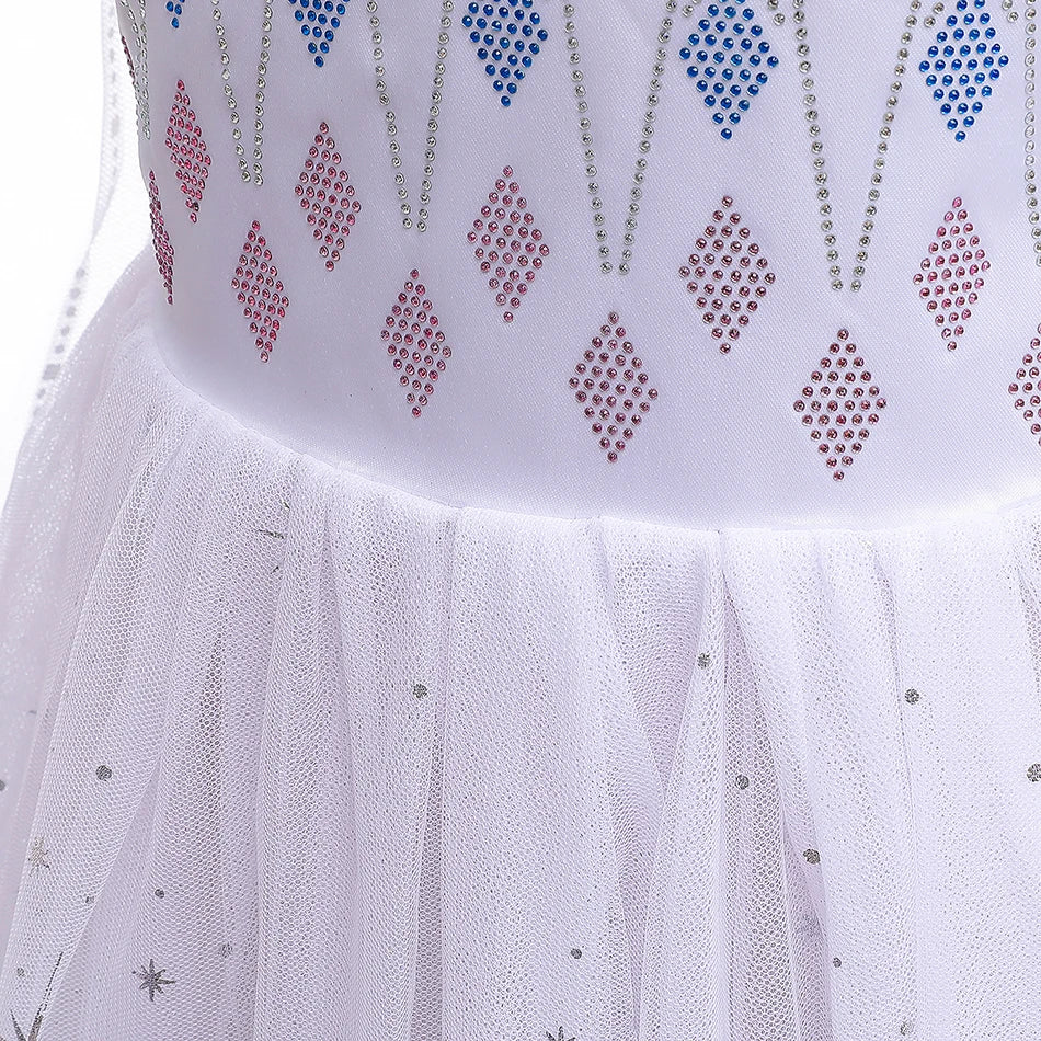 Frozen 2 Disney Cosplay Costumes for Girls Anna & Elsa Princess Snow Queen Long Dresses Halloween Party Carnival Clothes Vestido