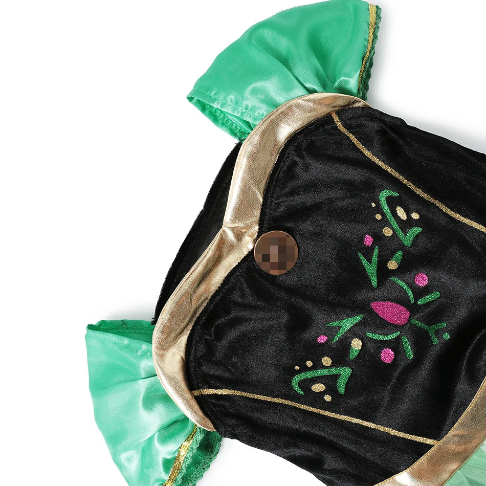 Disney Frozen Elsa Anna Costume For Kids Girl Fancy Birthday Party Gown Princess Dress Carnival Party Children Clothing 2023