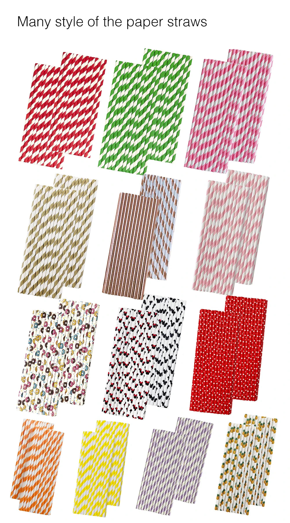 25 pcs lridescent Straws carnaval Party Wedding Decoration Kids Birthday Baby Shower Christmas Frozen Supplies party