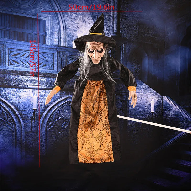 Electric Fanny toy Halloween Hanging Ghost Haunted House Grim Reaper Horror Props Home Door Bar Club Halloween Decorations