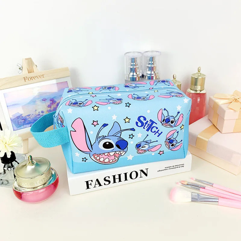 Anime Stitch Fully Printed Flap Pen Bag Stationery Box Pencil Case Primary and Secondary School Student School Bag Cartoon