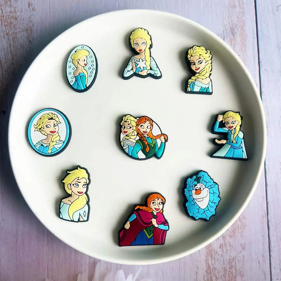 26Pcs Disney Frozen Shoe CharmsShoe Decoration Charms Cute Shoe Charms for Croc Kids Boys Girls Men Women Party Birthday Gifts