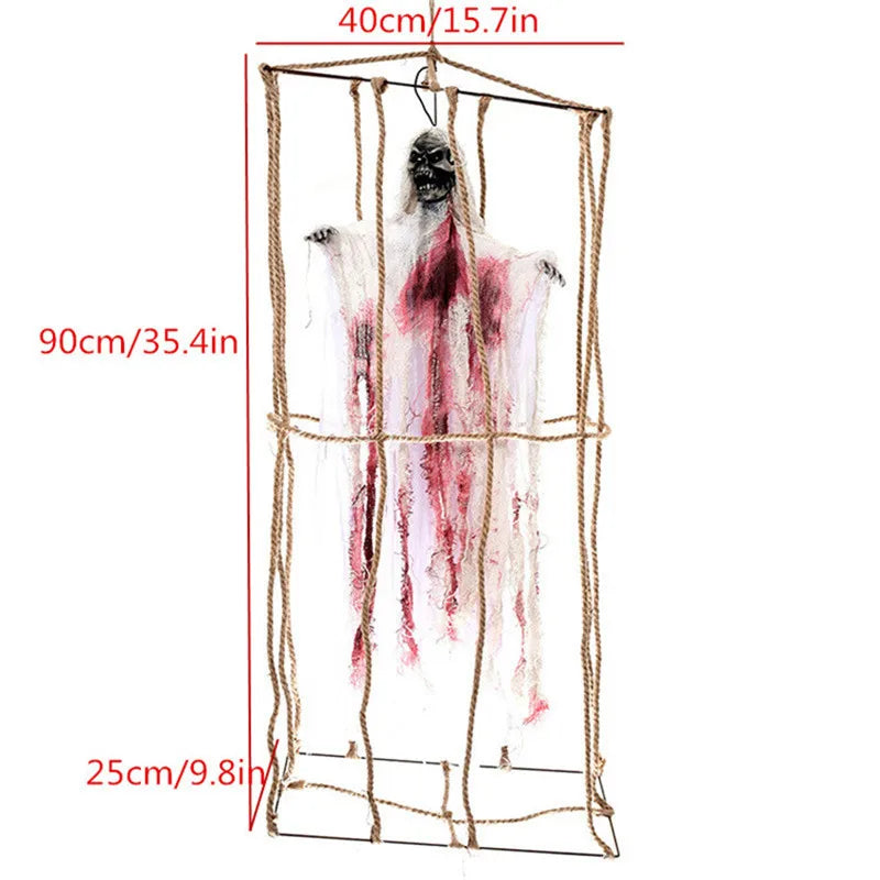 Electric Fanny toy Halloween Hanging Ghost Haunted House Grim Reaper Horror Props Home Door Bar Club Halloween Decorations