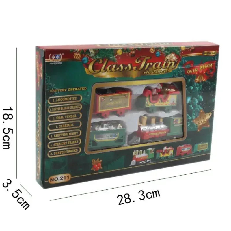 Christmas Train Set Assemble Railway Tracks Toys Decor Christmas Tree Train Gift Toy For Kids Birthday Party Gift Christmas Gift