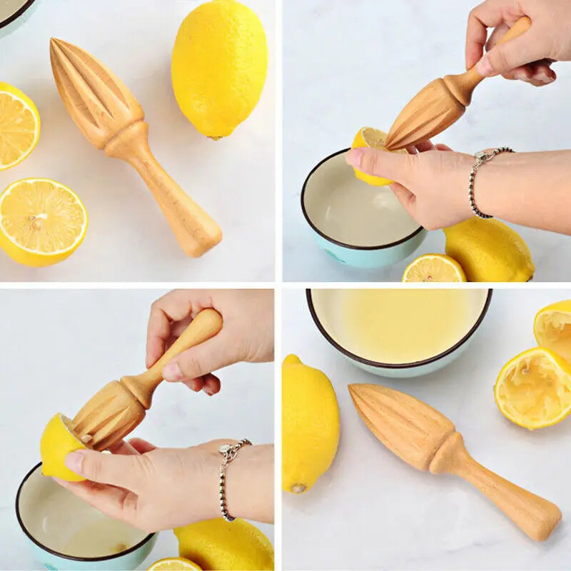 Orange Manual Lemon Juicer Mini Fruit Juicers Wooden Lemons Squeezer Portable Hand Squeezers Press Citrus Juice Kitchen Tool