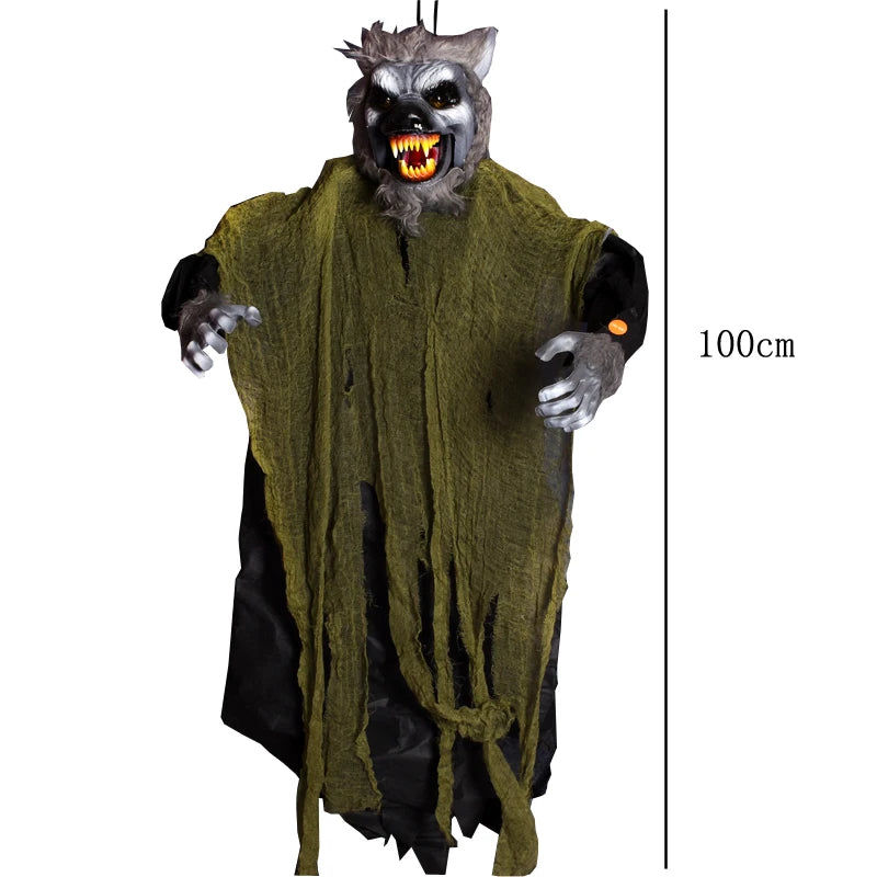 Electric Fanny toy Halloween Hanging Ghost Haunted House Grim Reaper Horror Props Home Door Bar Club Halloween Decorations