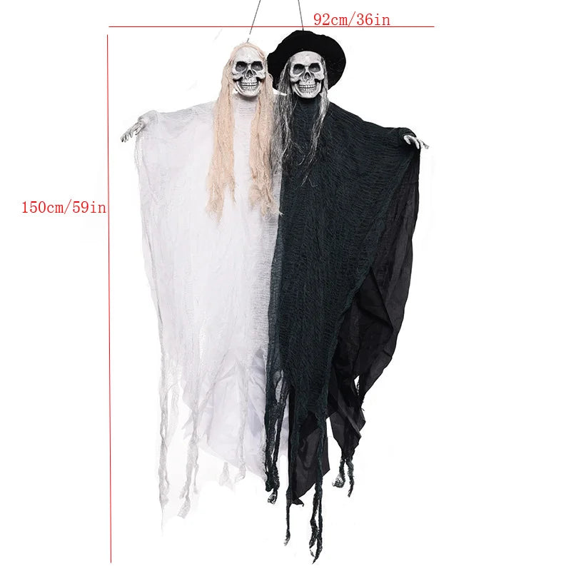 Electric Fanny toy Halloween Hanging Ghost Haunted House Grim Reaper Horror Props Home Door Bar Club Halloween Decorations