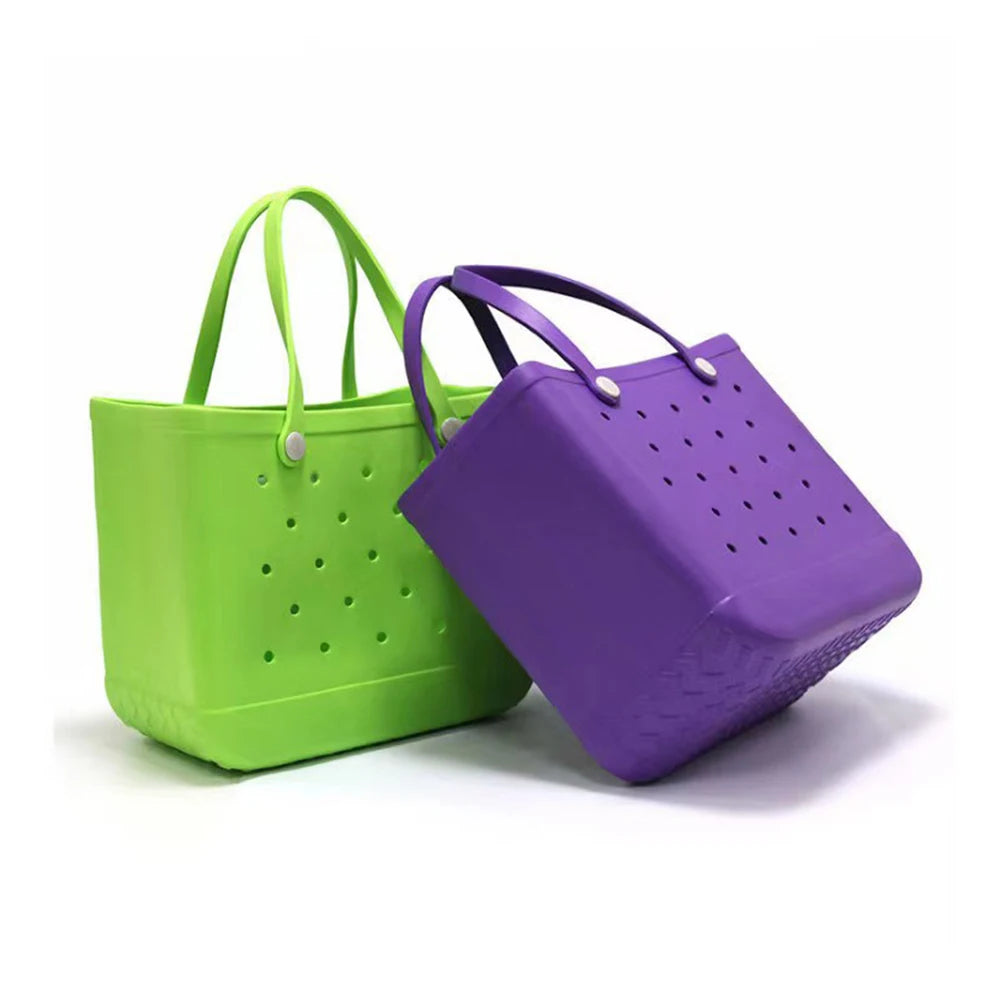 Cave Pet Bag Waterproof Handbag EVA Beach Basket Picnic Tote Bag For Women Holes Pouch Shopping Shoulder Boggs Bag Home Storage