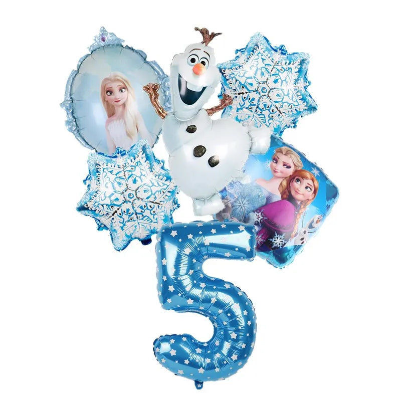 Disney Frozen Elsa Anna Aluminum Balloons Decoration Baby Shower Kids Girl Birthday Party Olaf Princess Foil Balloon Home Decor