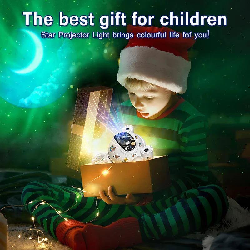 Astronaut Star DIY Projector Night Light 360 Adjustable Design Nebula Galaxy Lighting for Children Christmas Party Birthday Gift