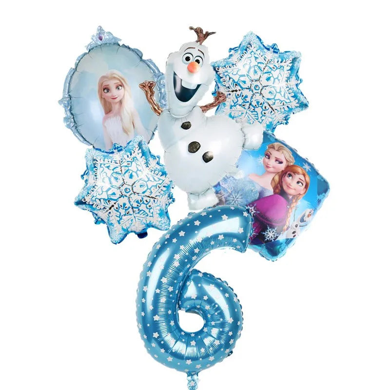 Disney Frozen Elsa Anna Aluminum Balloons Decoration Baby Shower Kids Girl Birthday Party Olaf Princess Foil Balloon Home Decor