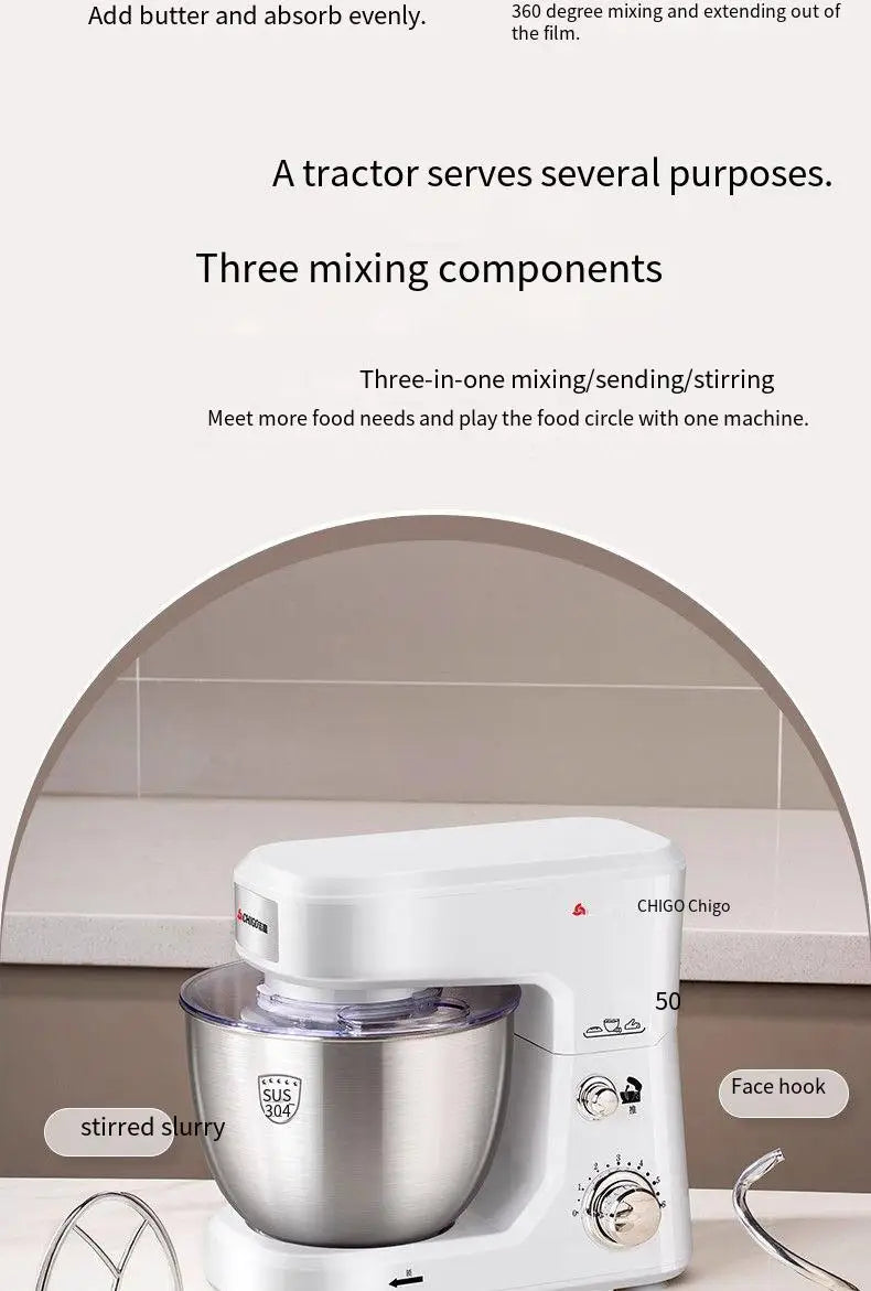 220V   Desktop beater, electric household chef machine and flour mixer, creamer, fresh milk cover, and commercial mixer.