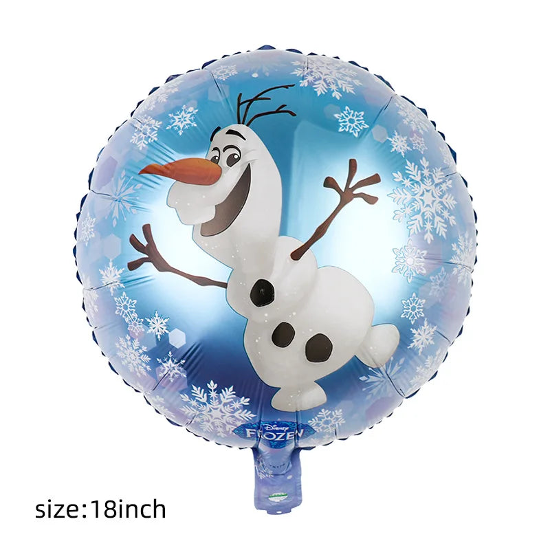 1Set Disney Frozen New Princess Elsa Anna Foil Balloons Girl Birthday Party Baby Shower Olaf Balloon Decoration Kids Toys Gift