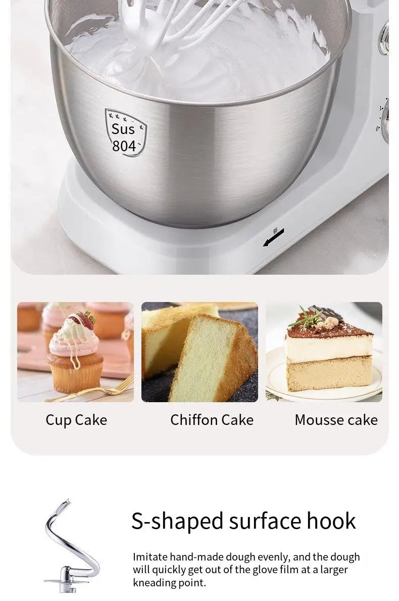 220V   Desktop beater, electric household chef machine and flour mixer, creamer, fresh milk cover, and commercial mixer.