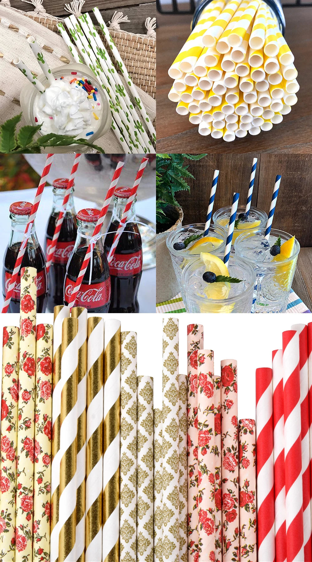 Silver Gold Foil Straws Lridescent Carnaval Party Wedding Decoration Kids Birthday Baby Shower Christmas Frozen Supplies