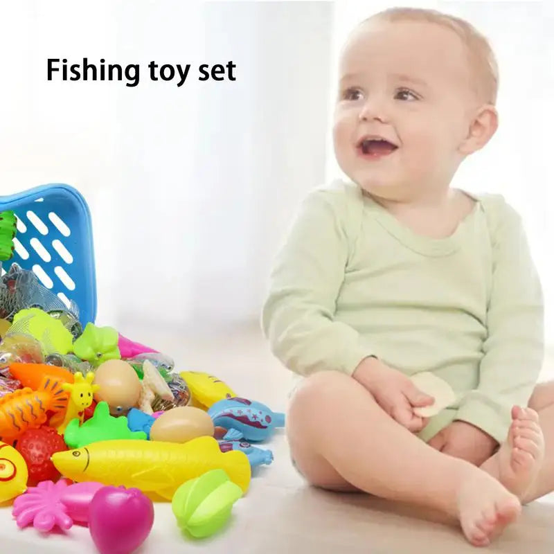 Bath Toys Fishing Game Water Table Bathtub Bath Toy With Pole Rod Water Fish Toys For Kids Toddler Age 3 4 5 6 Year Old Sensory