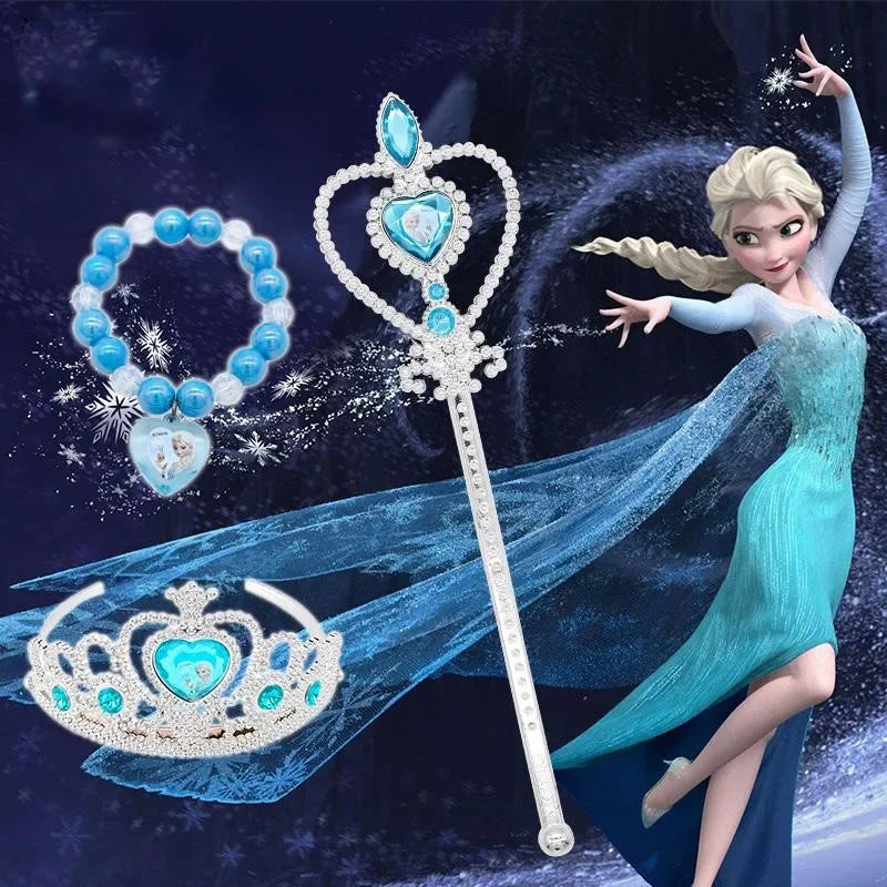 Frozen Crown Magic Wand Children's Party Decoration supplies set Princess Elsa Girl's party accessories Holiday gifts halloween