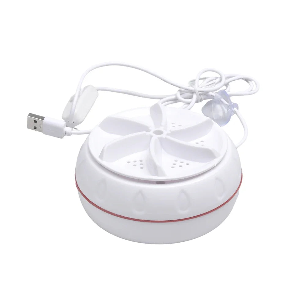 60W Portable Turbo Washing Machine Hight Power Mini Ultrasonic Washer for Baby Clothes Underwear Socks Business Trip Travel USB
