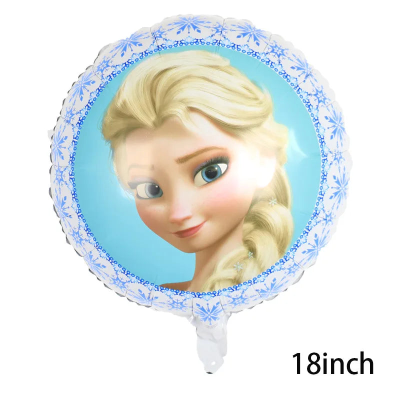 1Set Disney Frozen New Princess Elsa Anna Foil Balloons Girl Birthday Party Baby Shower Olaf Balloon Decoration Kids Toys Gift