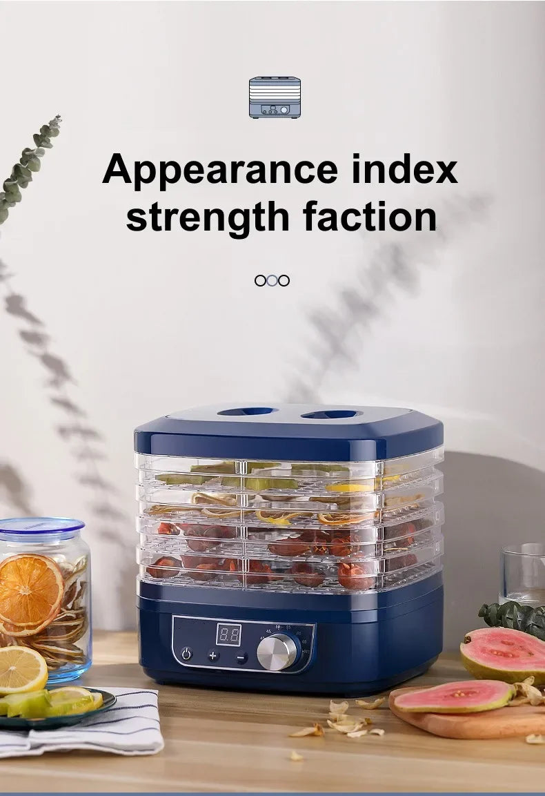 SUSWEETLIFE 5-layer Dried Fruits Food Dryers Fruits Vegetables Pets, Meat Food Drying Machines Small Household Dehydrators