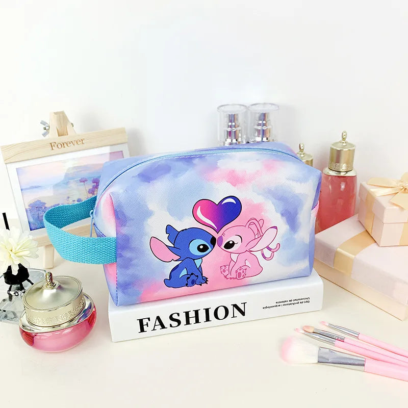 Anime Stitch Fully Printed Flap Pen Bag Stationery Box Pencil Case Primary and Secondary School Student School Bag Cartoon