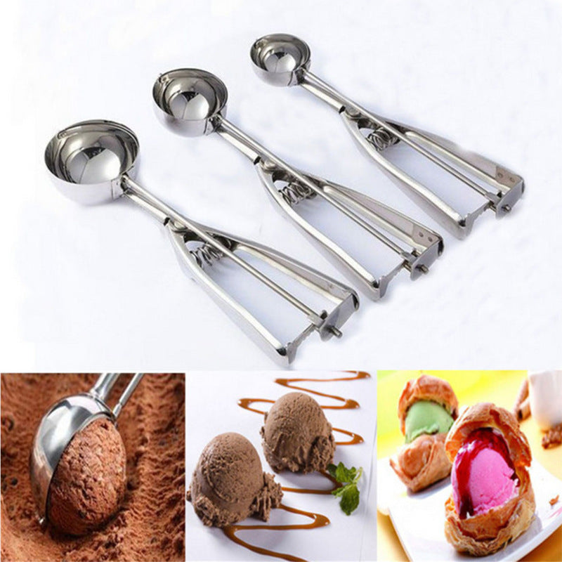Multi-style Stainless Steel Ice Cream Scoop Ball Digger Handmade Ice Cube Mold Easy Demoulding Kitchen Accessories ice tray mold
