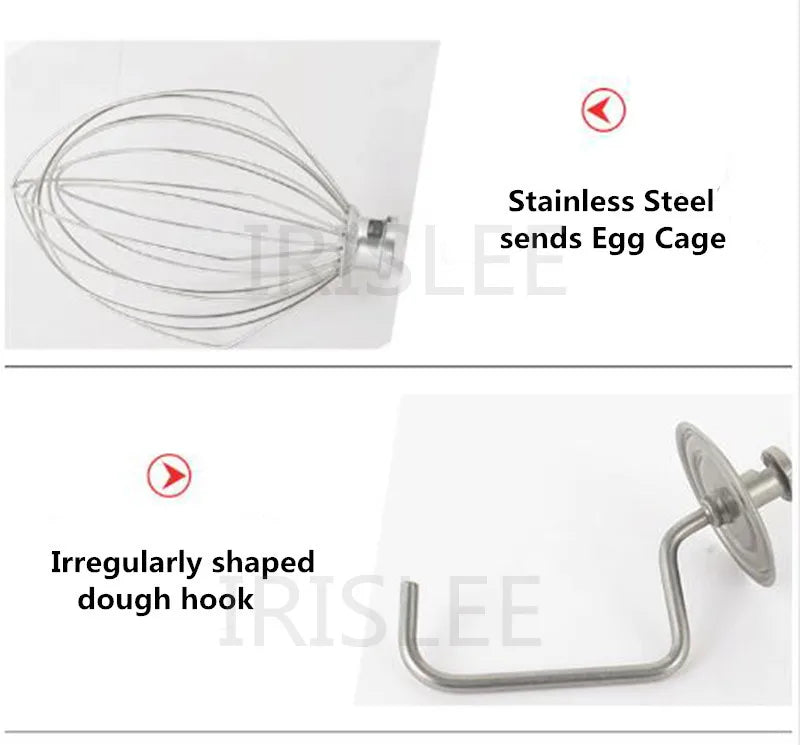 Stainless Steel Bread Dough Mixer Automatic Flour Eggs Mixing Kneading Machine