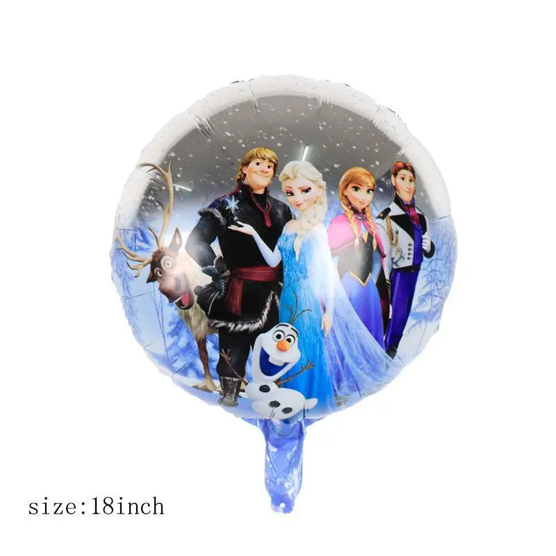 1Set Disney Frozen New Princess Elsa Anna Foil Balloons Girl Birthday Party Baby Shower Olaf Balloon Decoration Kids Toys Gift