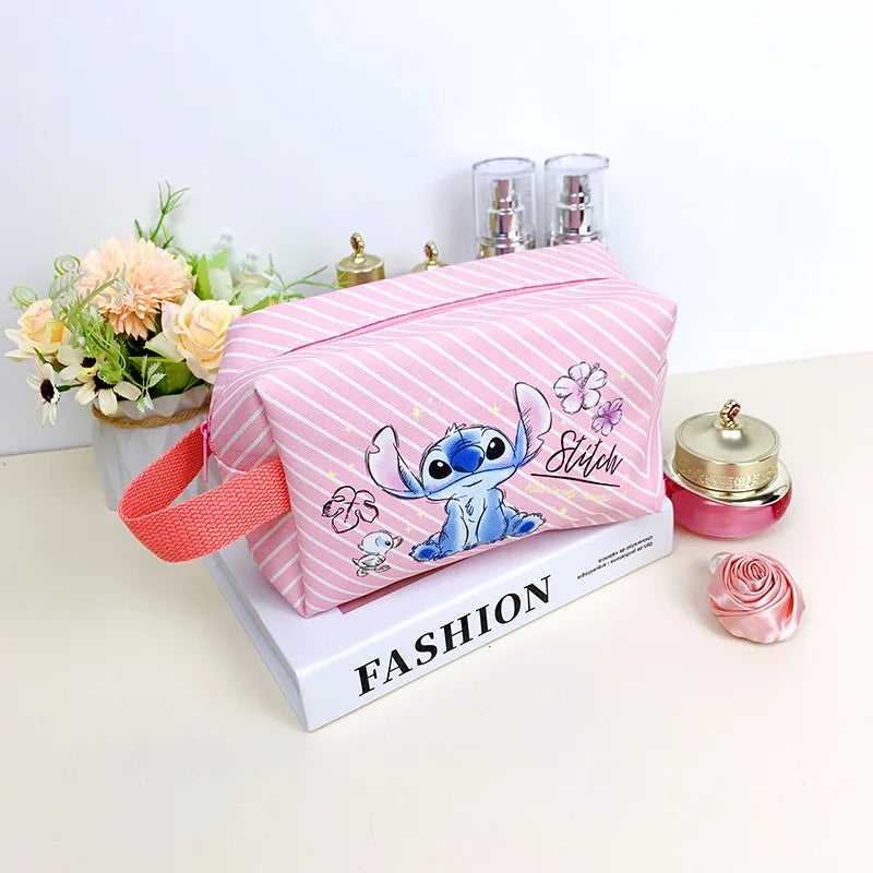 Anime Stitch Fully Printed Flap Pen Bag Stationery Box Pencil Case Primary and Secondary School Student School Bag Cartoon