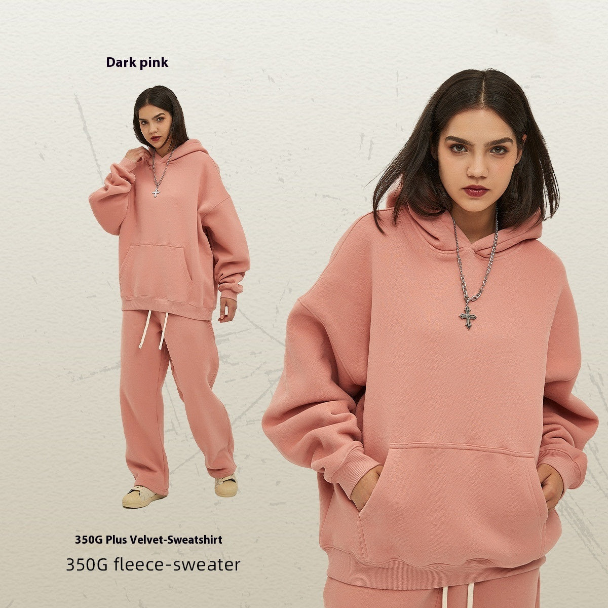Oversize Thick Hooded Fashion Men's Sweater