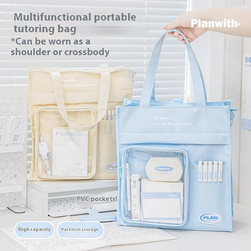 Simple Oxford Cloth Crossbody File Bag
