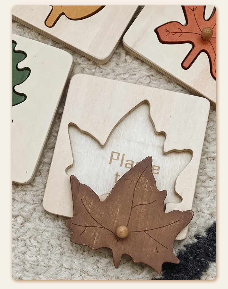 Leaf Panel Puzzle Montessori Early Education