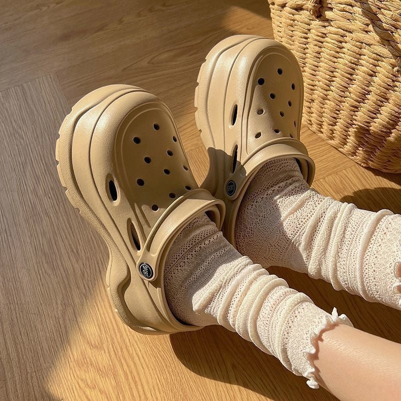 Outdoor Wear Platform Coros Shoes Height Increasing Beach Toe Cap Eva Sandals